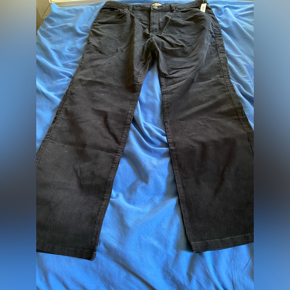 Black corduroy pants